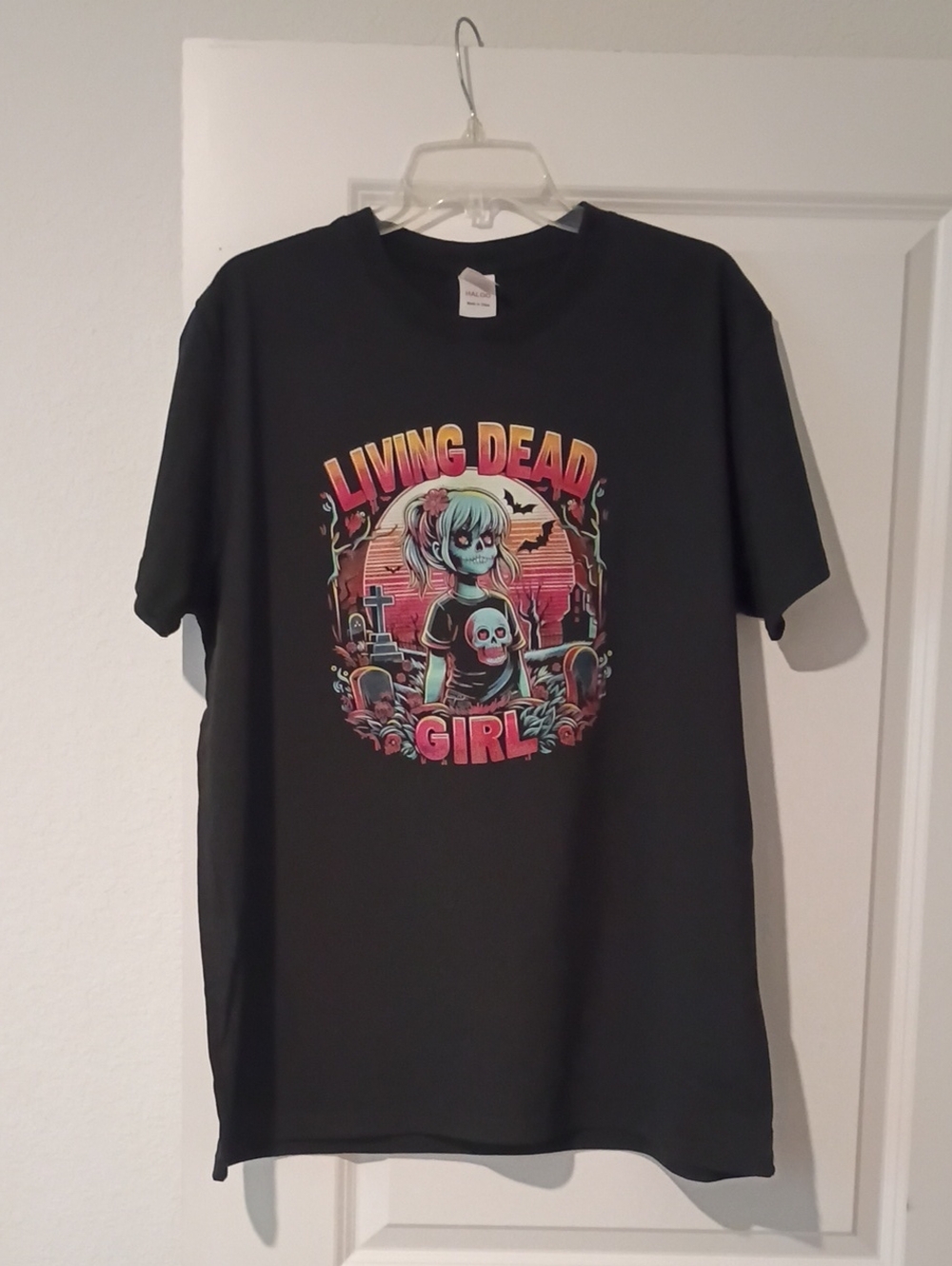 Living Dead Girl Graphic Tee  With Random Earrings New